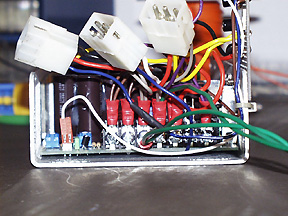 Wiring the connectors to the power supply.