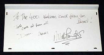 Mike Pinder signing M400 cover