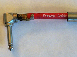 inside the Preamp Cable plug