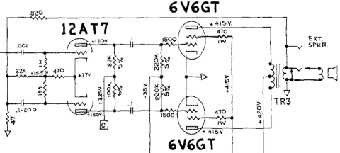 Fender power amp schematic